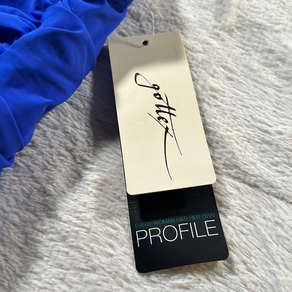 Profile by Gottex Women’s Royal Blue "TUTTI FRUTTI" Tankini Top Size 6 NEW - Picture 6 of 16